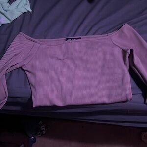 OFF SHOULDER LONG SLEEVE